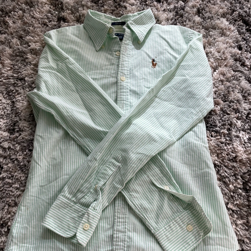 Polo Ralph Lauren button up slim fit shirt Size 0